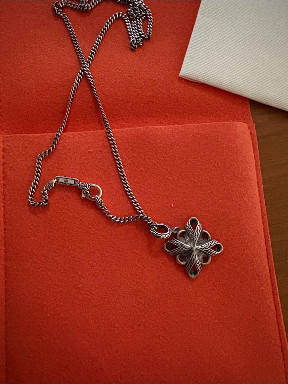 John Hardy The Canang Amulet and long Chain - brand new in pouch